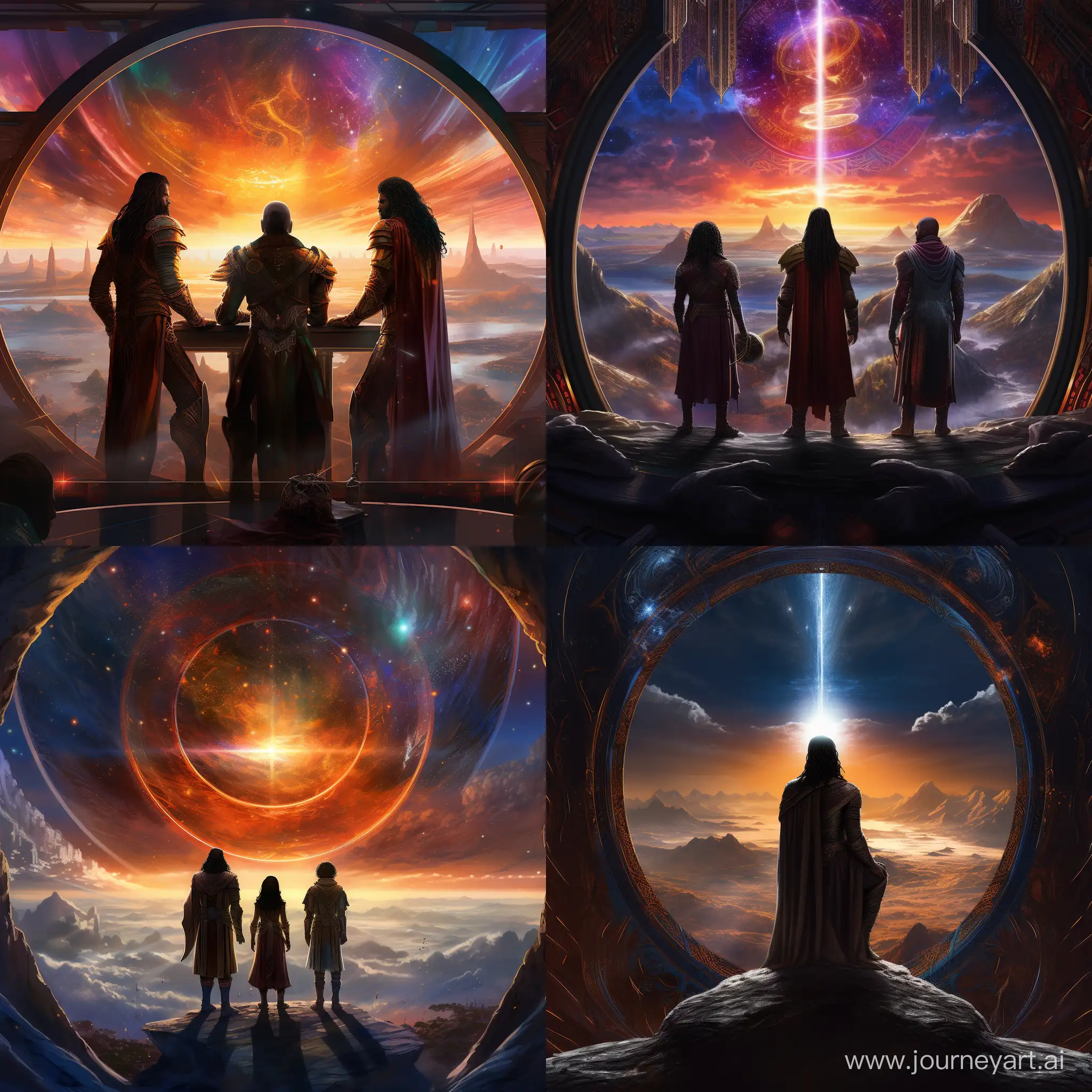 heimdall, bifrost, asgaard, looking out into the universe