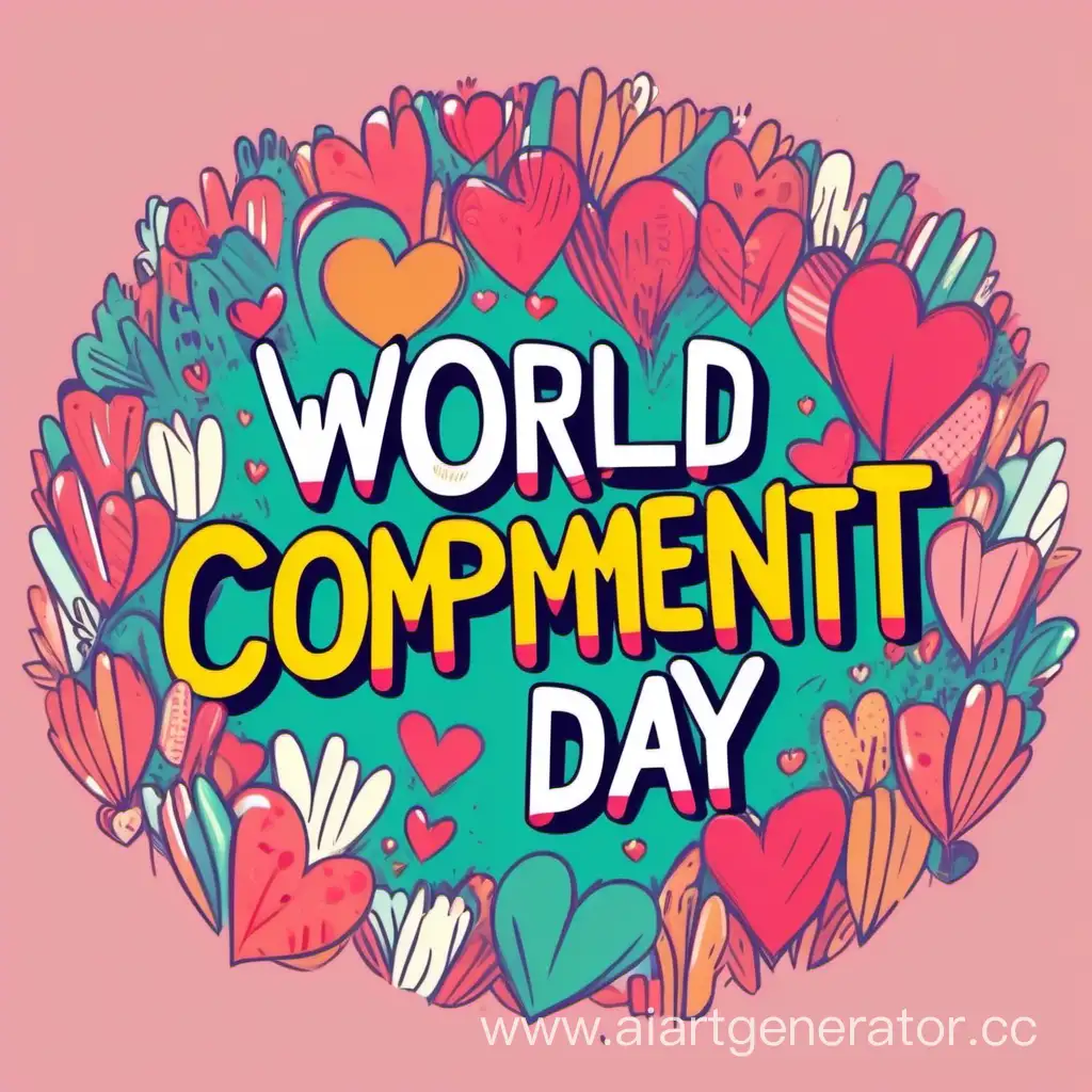 Celebrating-World-Compliment-Day-with-Colorful-Balloons-and-Smiling-Faces