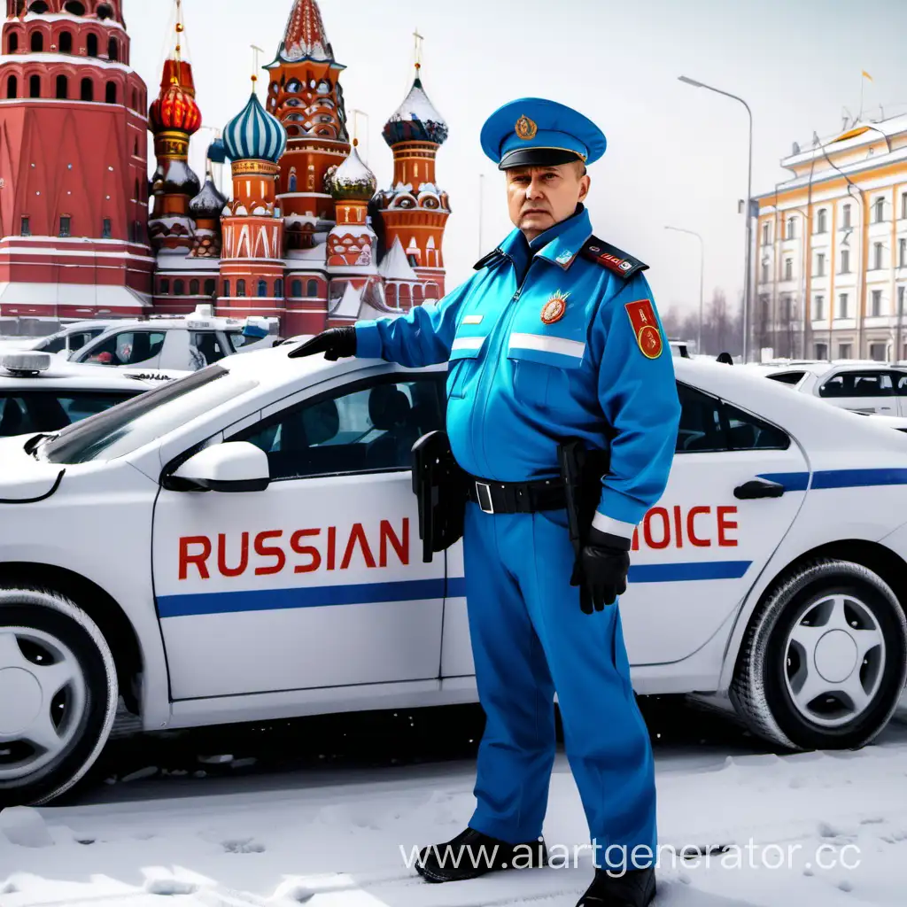 Futuristic-Russian-Traffic-Police-Officer-in-Action