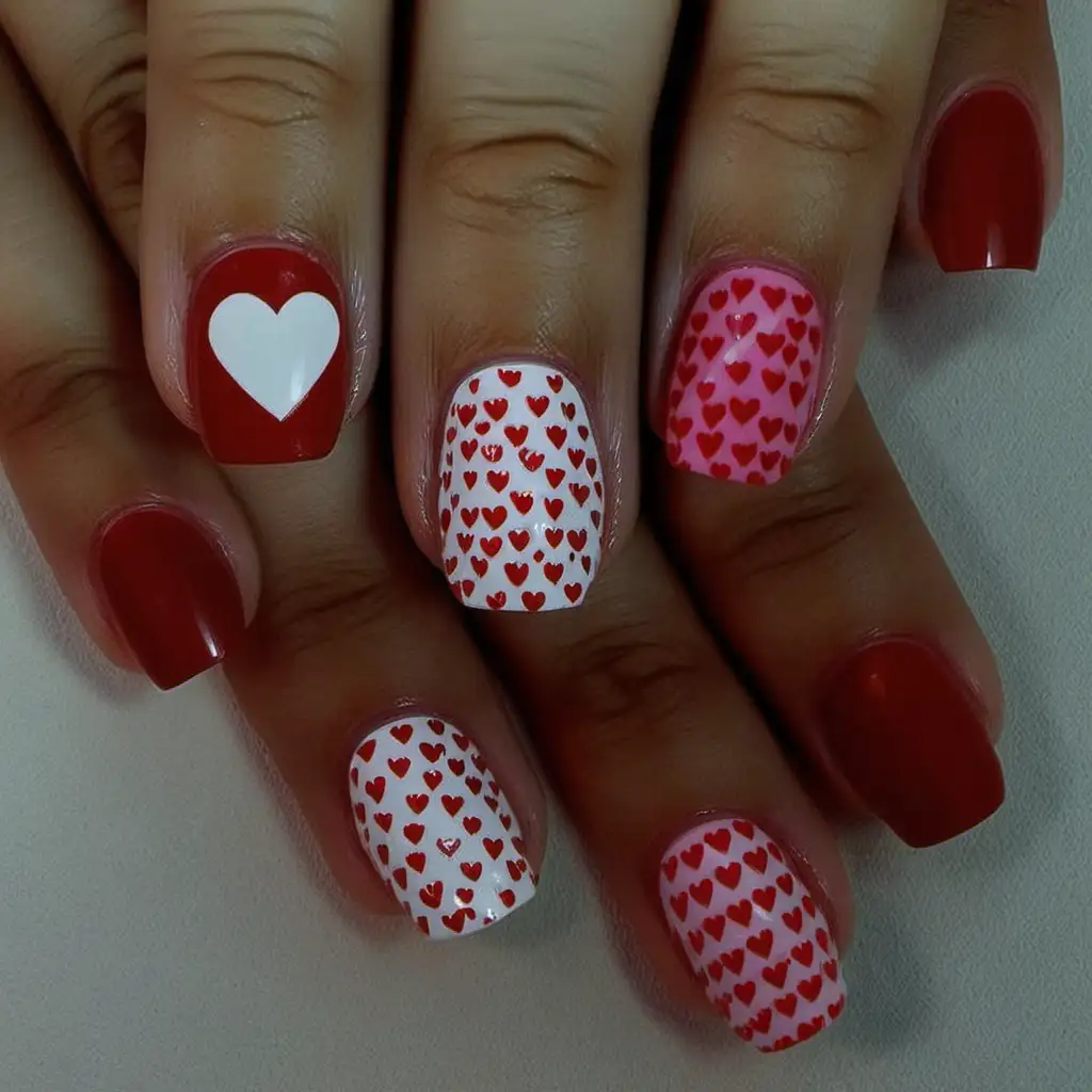 Romantic Valentines Day Nail Designs for a LoveFilled Look