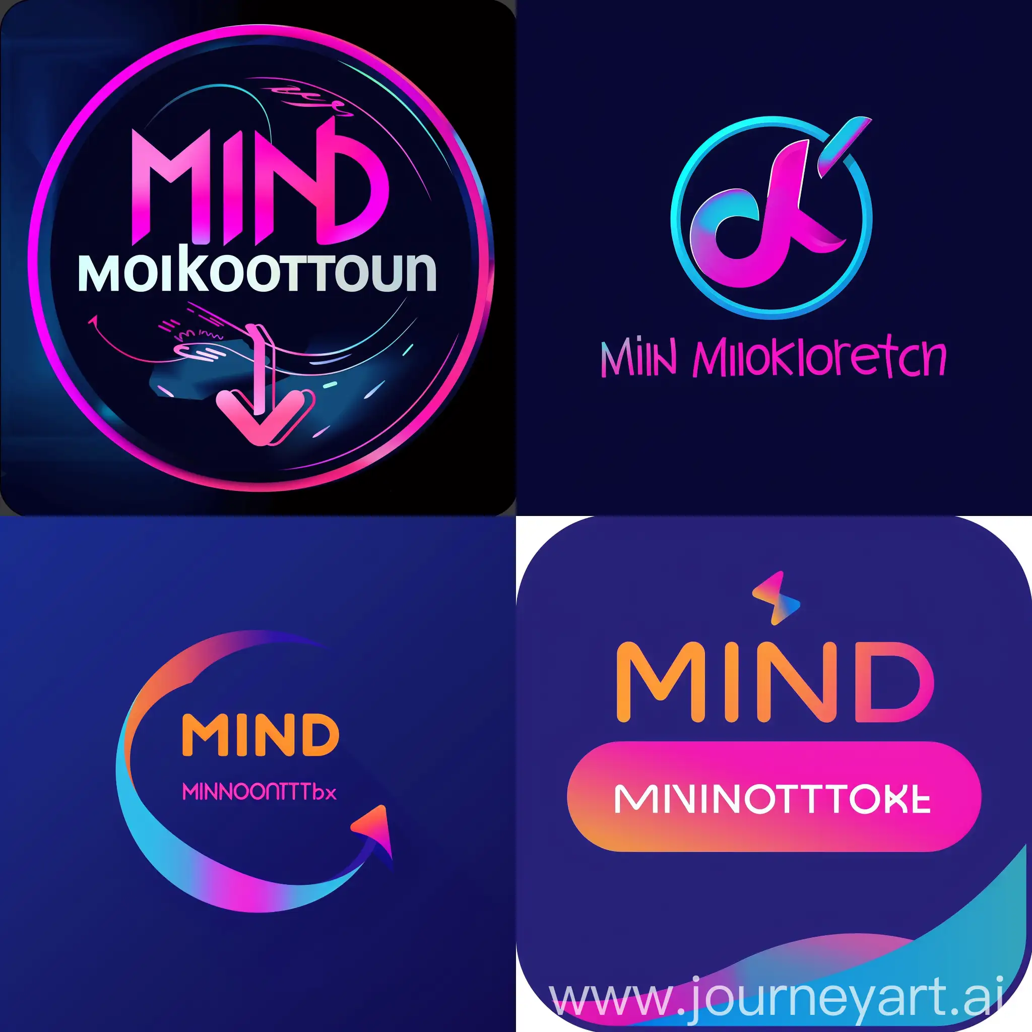 Une photo de profile tiktok avec marquer "Mind Motivation" ca doit etre un logotype professionnel
