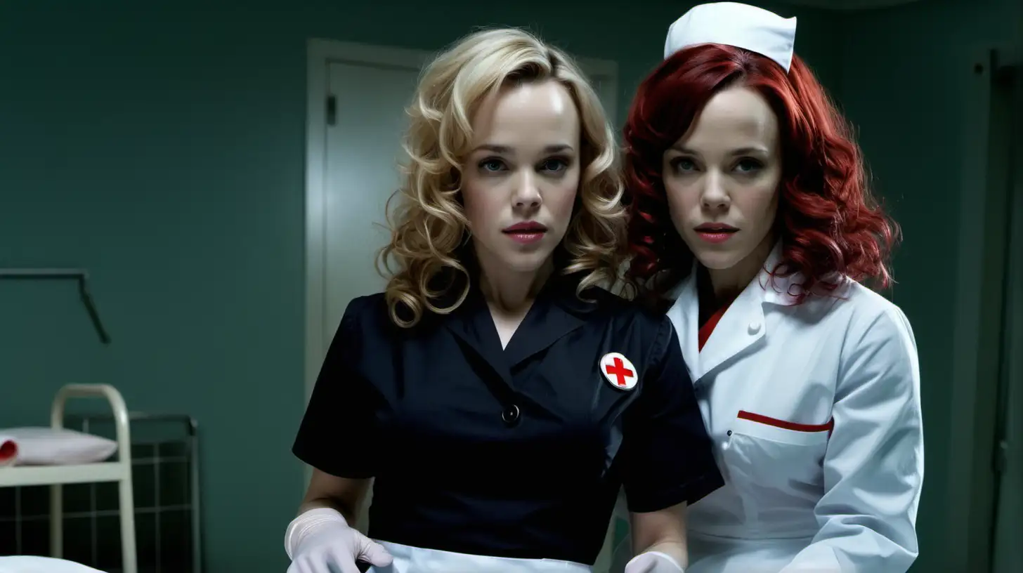 MultiGenerational Matron Nurses in Retro Uniforms Featuring Rachel McAdams