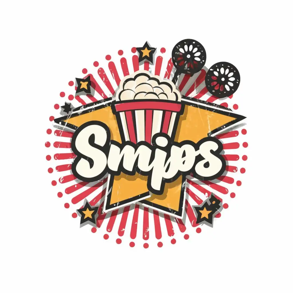 logo, Cinema Star, with the text "Cine Snips", typography, be used in Home Family industry
