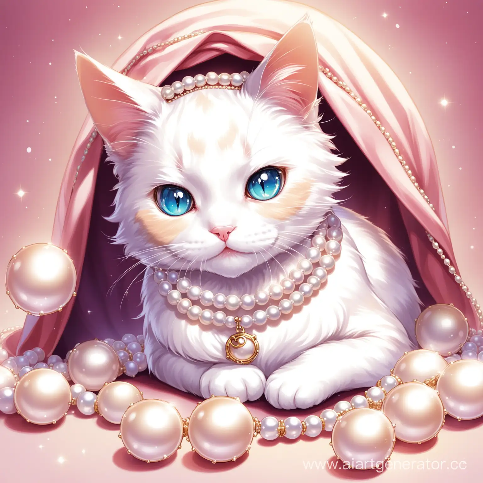 Elegant-Cat-Adorned-with-Pearls