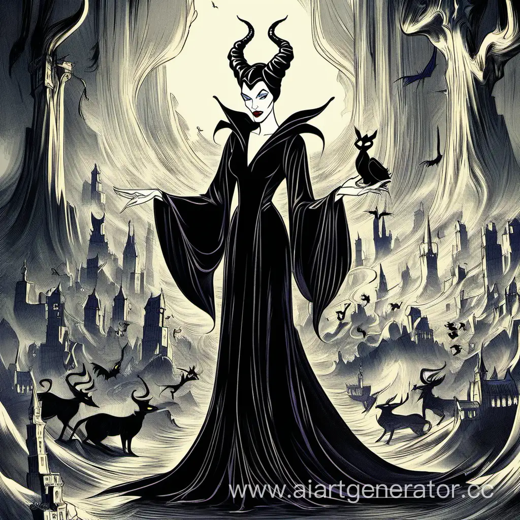 Maleficent-Enchants-a-Magical-Forest-with-Her-Dark-Magic