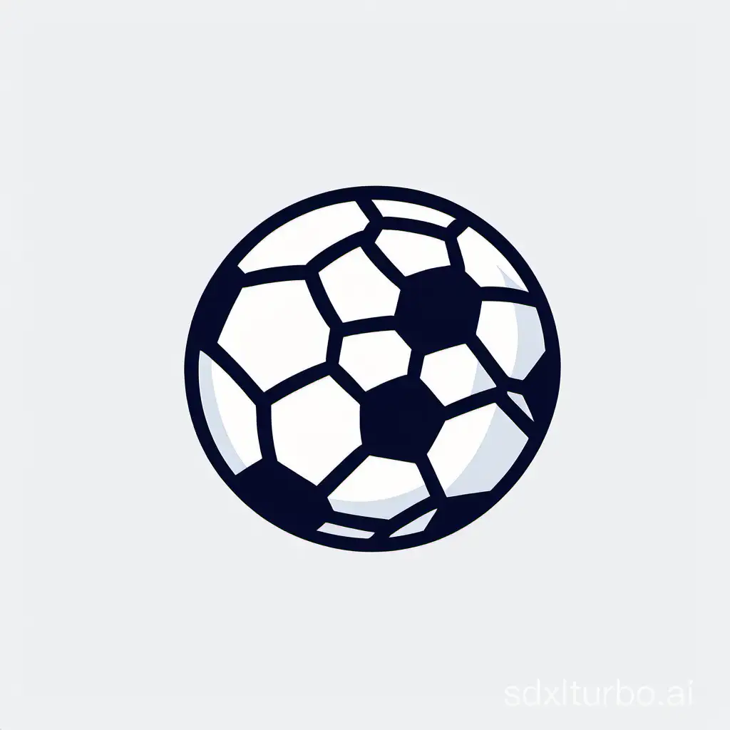 logo of a channel about football, which rarely contains posts. Minimalism on a white background
