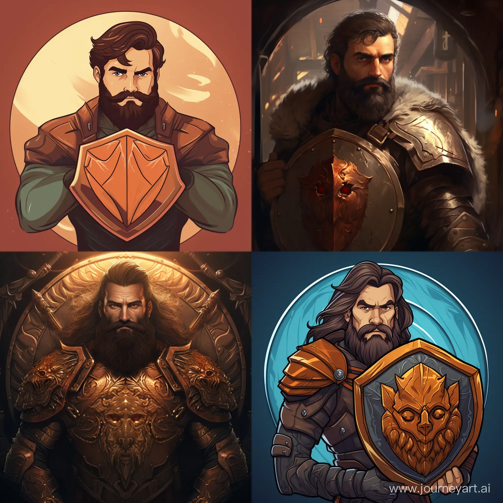 Bearded-Warrior-with-Shield-in-Square-Aspect-Ratio