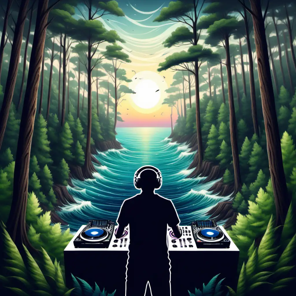 DJ WITH FOREST AND SEA