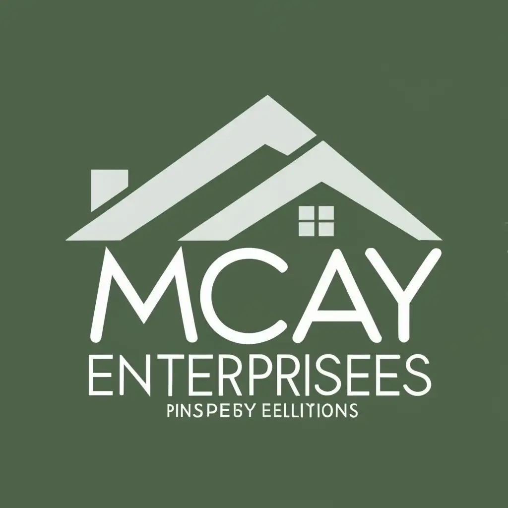 logo, House Construction, with the text "ME McKay Enterprises Property Solutions", typography, be used in Construction industry