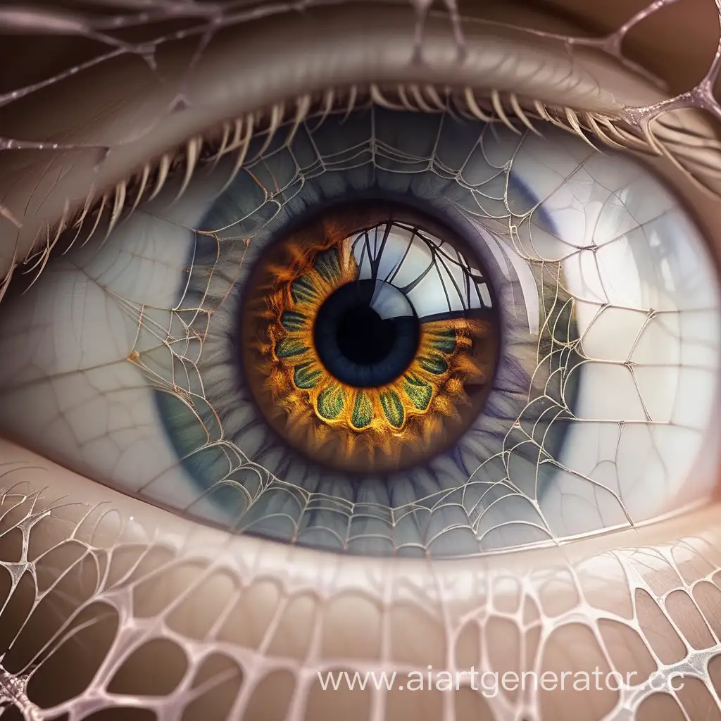 Ethereal-White-Eyes-with-Spiderweb-Iris-Art