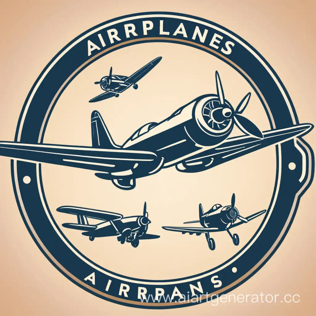 Airplane-Game-Logo-Design-with-Thrilling-Aerial-Action