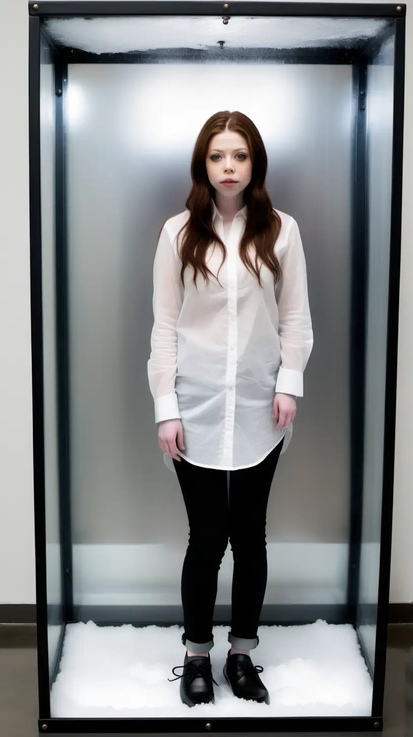 Michelle Trachtenberg Portrait in Transparent Box