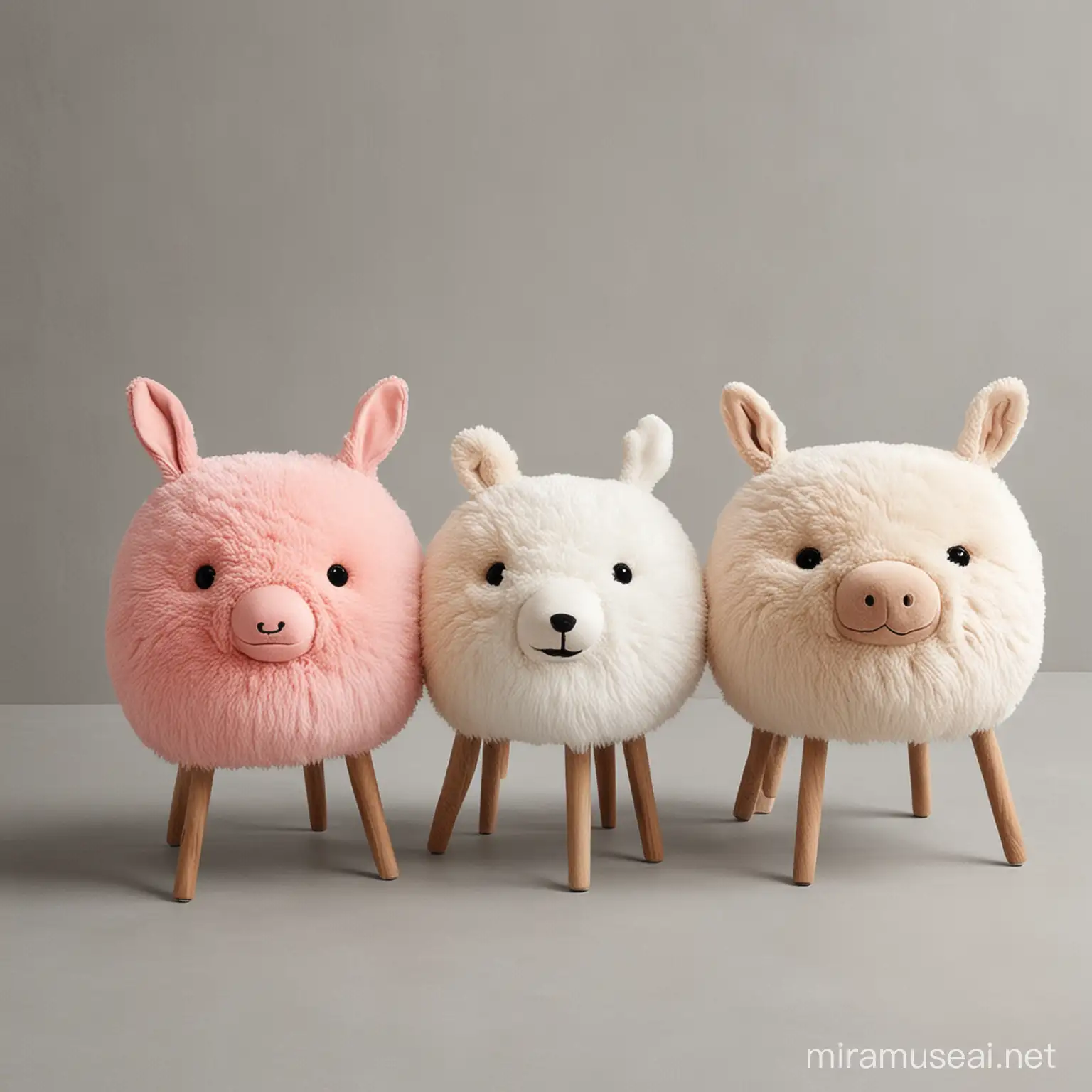 cute chairs with animal-shaped legs