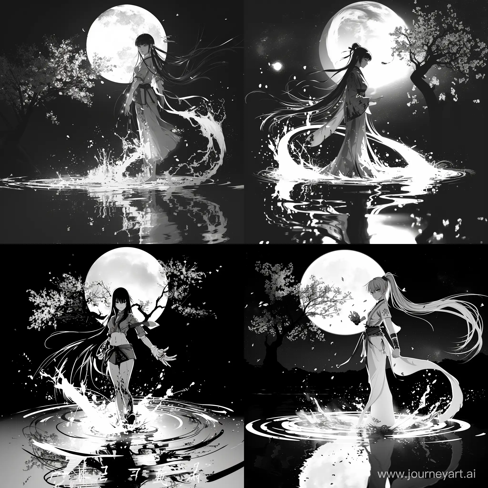 Martial-Arts-Serenity-Enchanting-Hanfu-Girl-Amidst-Blossoms-and-Moonlight