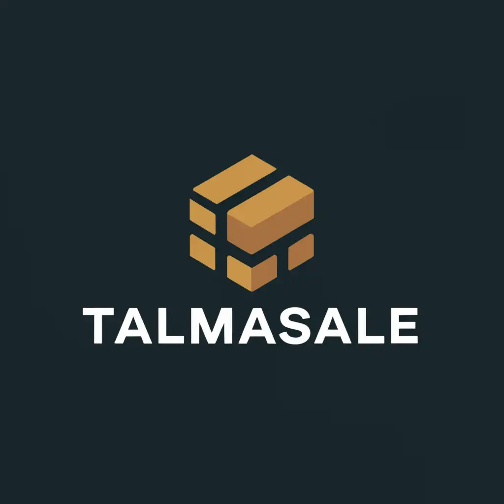 a logo design,with the text "talmasale", main symbol:paver,Moderate,be used in Construction industry,clear background