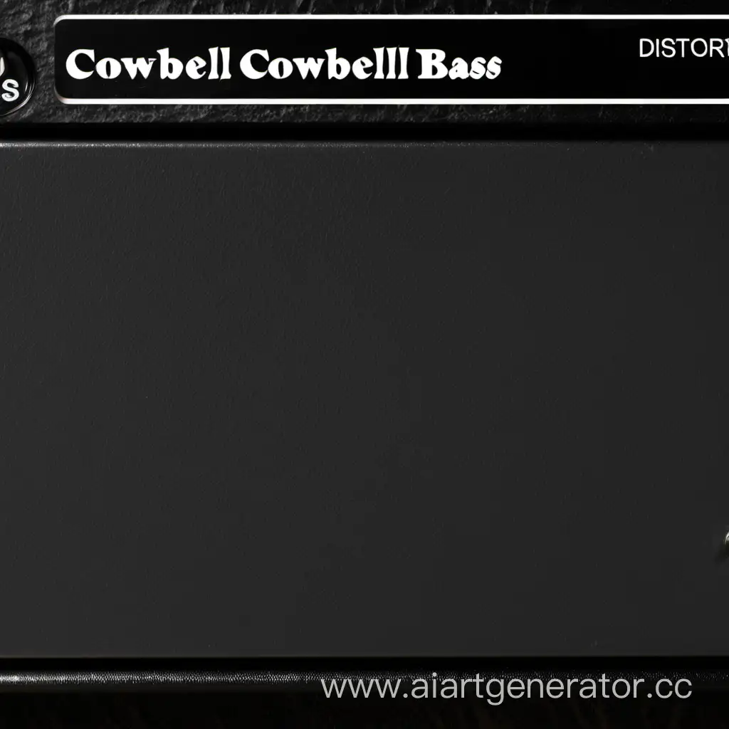 delayed cowbell, distortioned bass