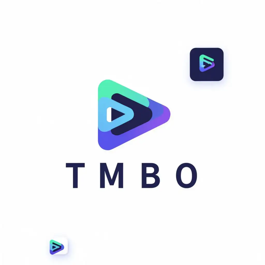 a logo design,with the text "Tm", main symbol:video,Minimalistic,be used in Technology industry,clear background