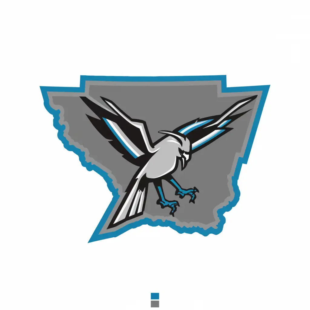a logo design,with the text 'Oklahoma State Roleplay', main symbol:Oklahoma make it Blue black and white Scissor-tailed flycatcher ,complex,clear background Text Oklahoma State Roleplay