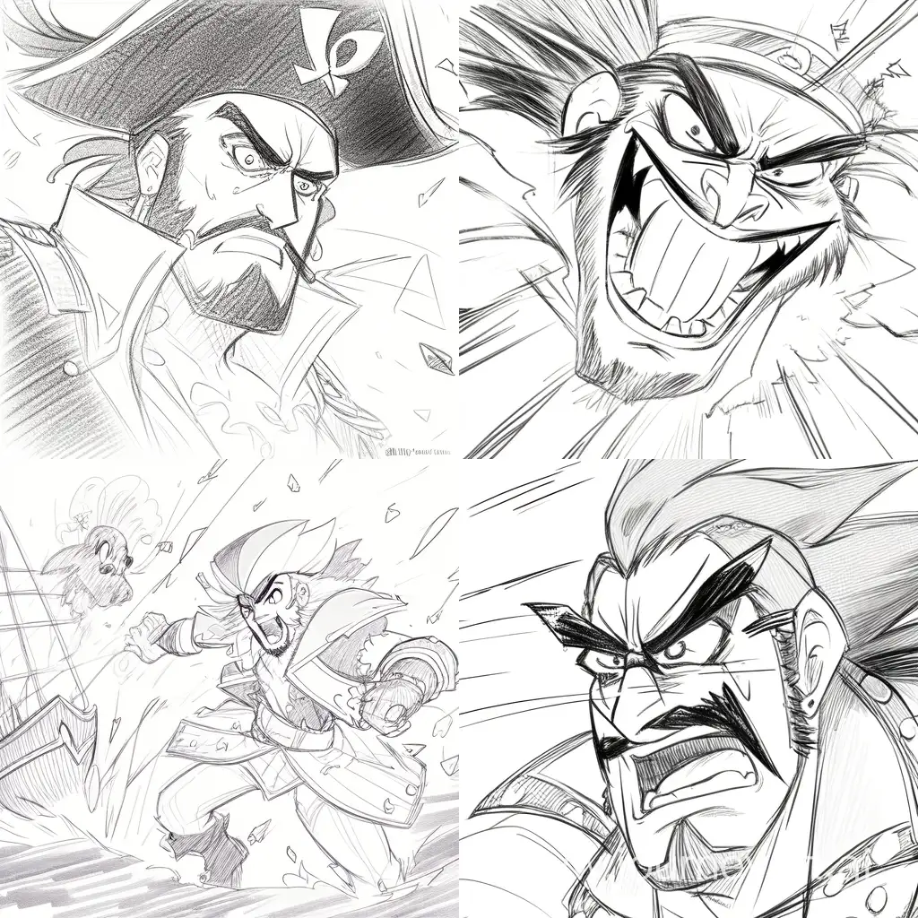 Wild-Pirate-Adventure-Niji-4-Pencil-Sketch-in-Comic-Style