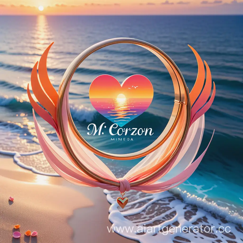 Romantic-Oceanfront-Wedding-Company-Logo-with-Sunset-Silhouettes-and-Floating-Fabric