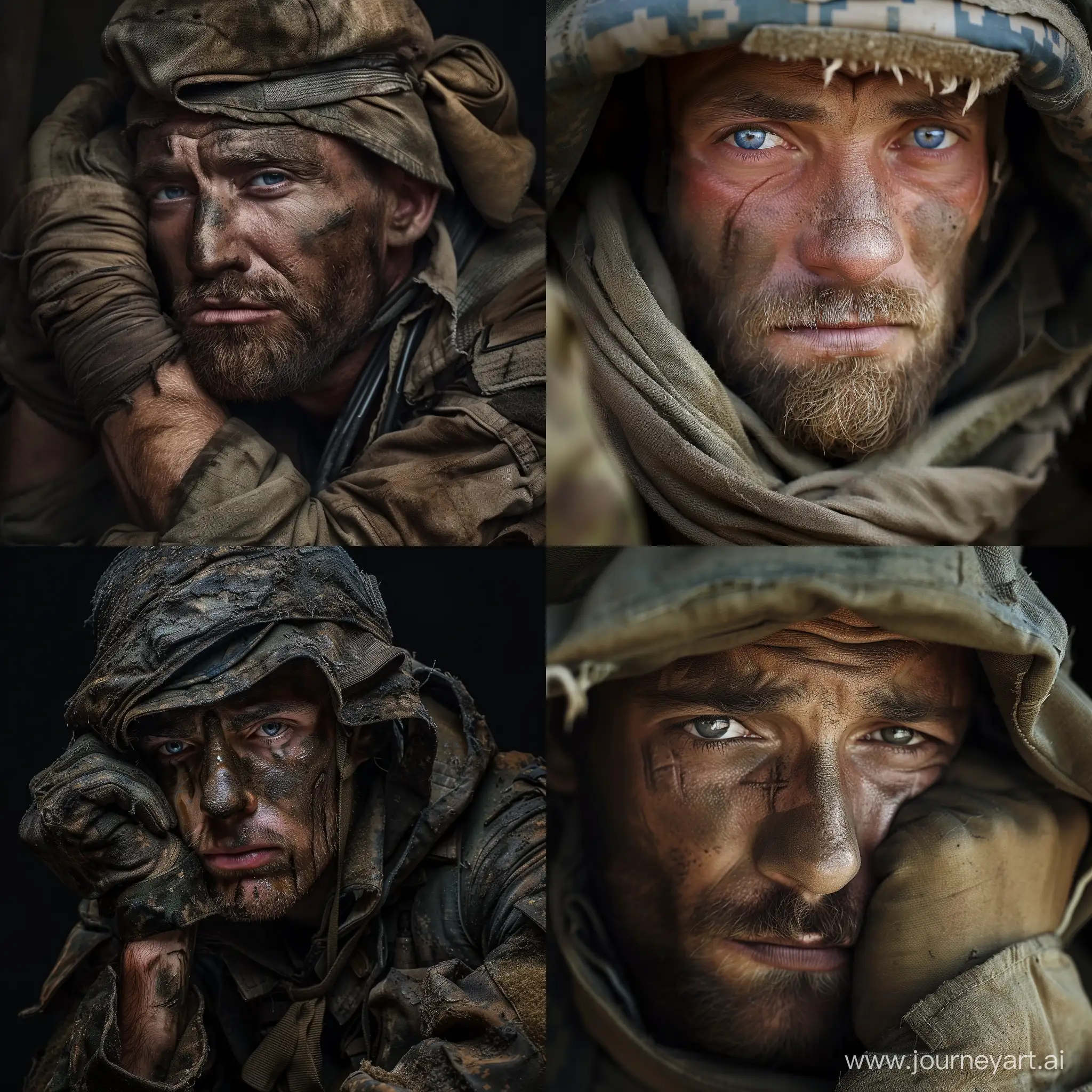 A war-weary soldier