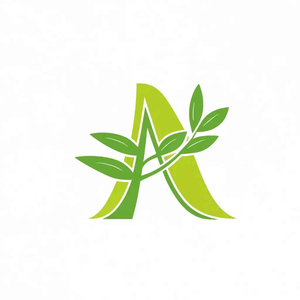 LOGO-Design-For-AussieAbode-Green-A-with-Gum-Leaves-Emblem-for-Home-Family-Industry