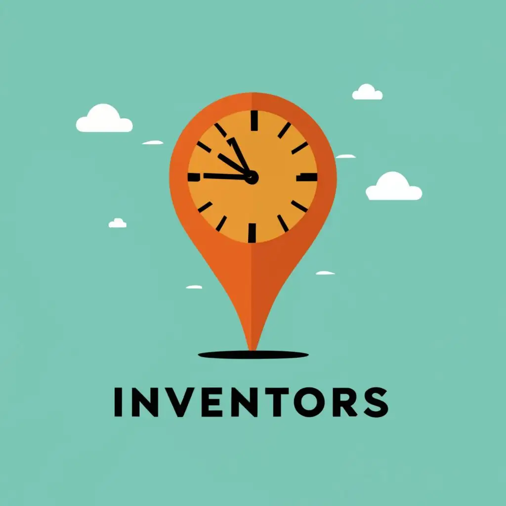 logo, connection and time, with the text "INVENTORS", typography, be used in Travel industry