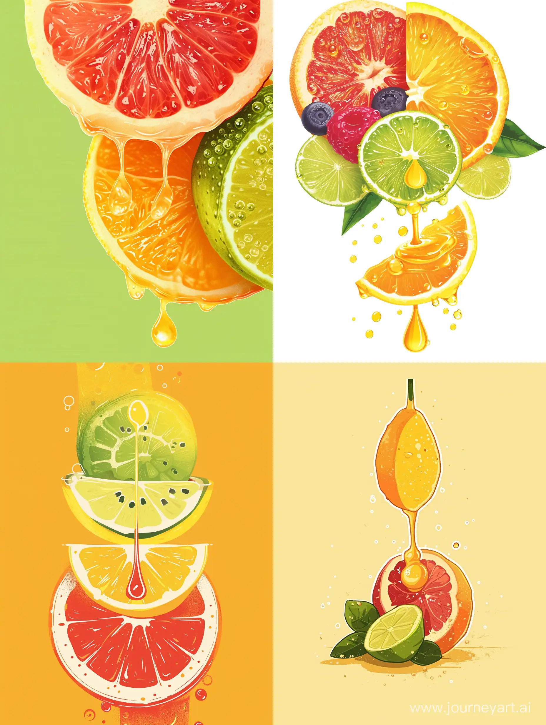 AquaFresh-Vibrant-Natural-Beverage-Production-with-Juicy-Fruit-Logo