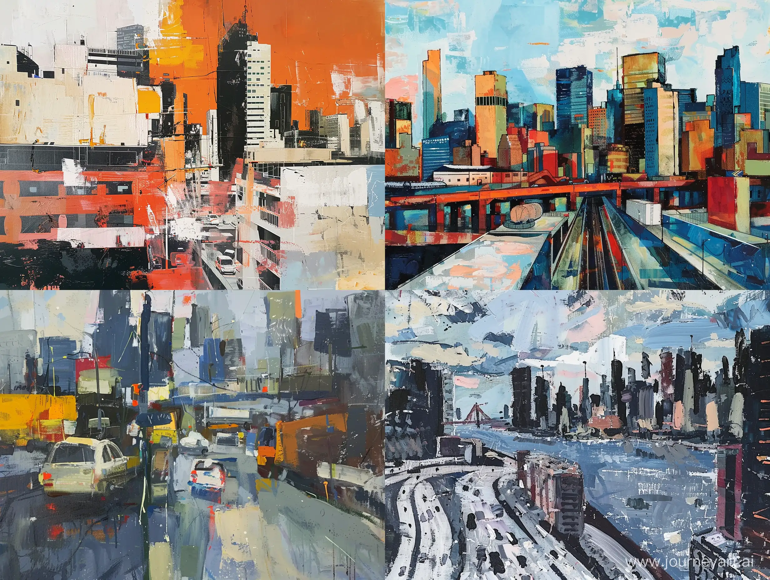 Vibrant-Urban-Energy-Contemporary-Cityscape-Inspired-by-Peter-Doig