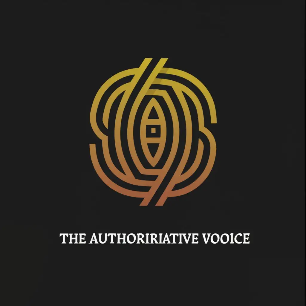 a logo design,with the text 'The Authoritative Voice', main symbol:Letters,complex,be used in Finance industry,clear background