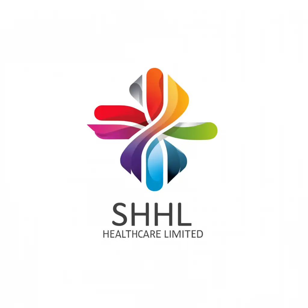 a logo design,with the text "SMET HEALTHCARE LIMITED", main symbol:SHL,complex,clear background