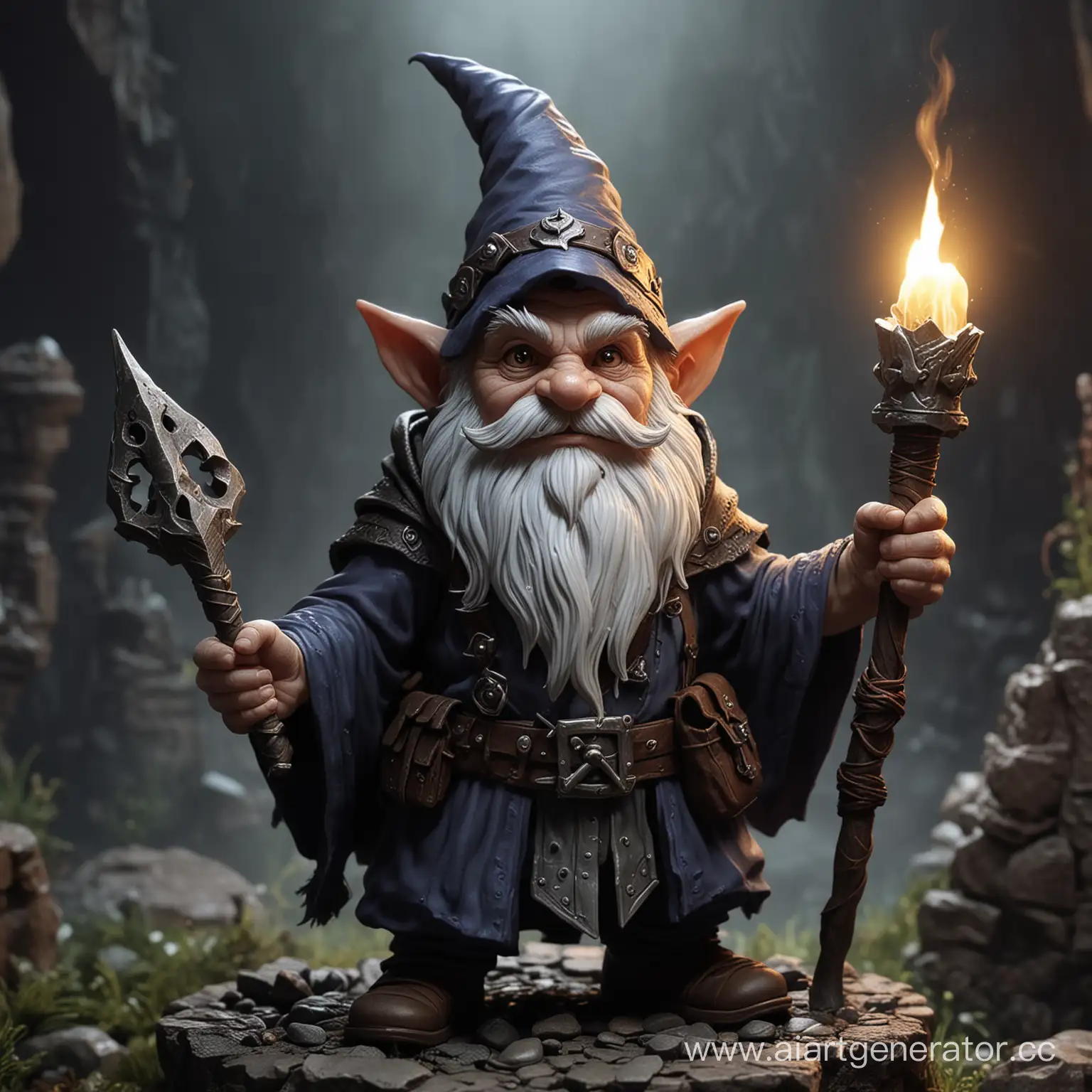 Dark-Dungeons-Gnome-Sorcerer-Confronts-Villain
