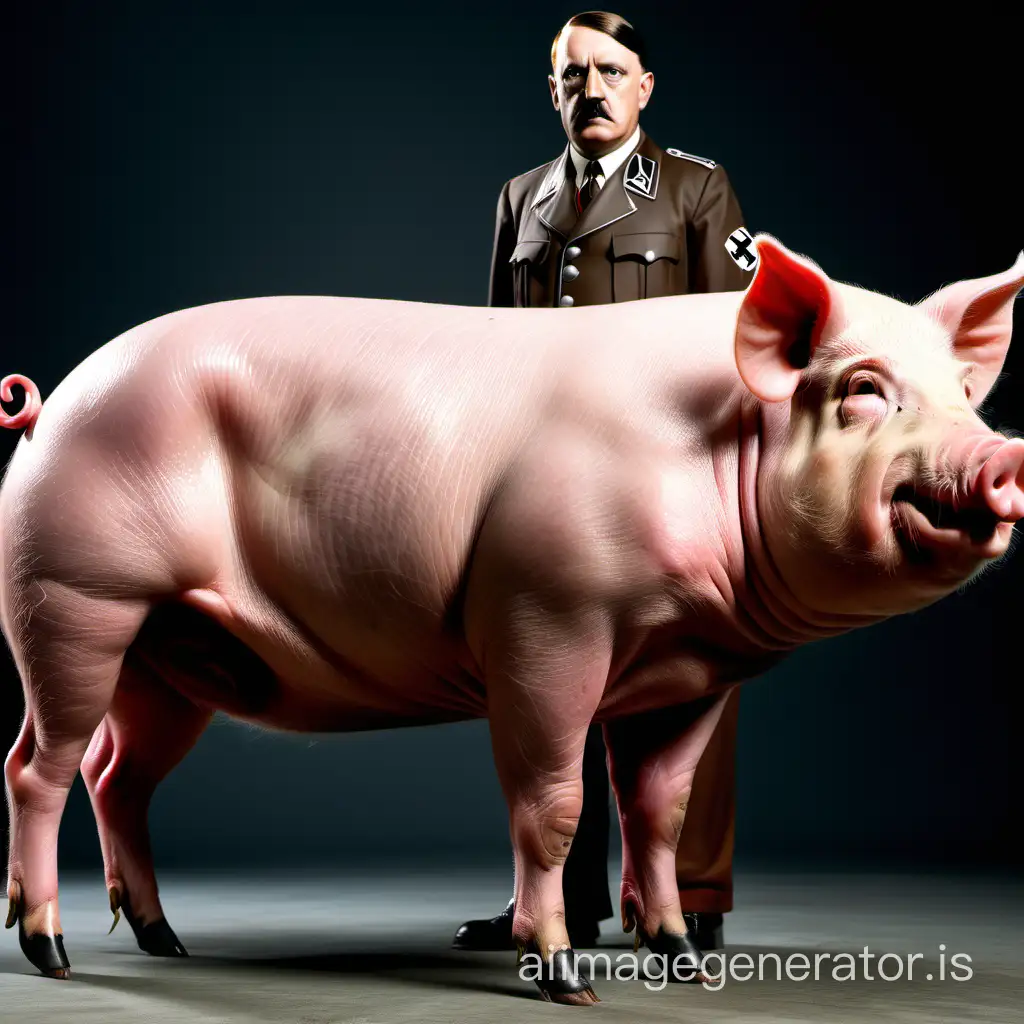 Controversial-Art-Imagining-a-Hybrid-of-Pig-and-Hitler