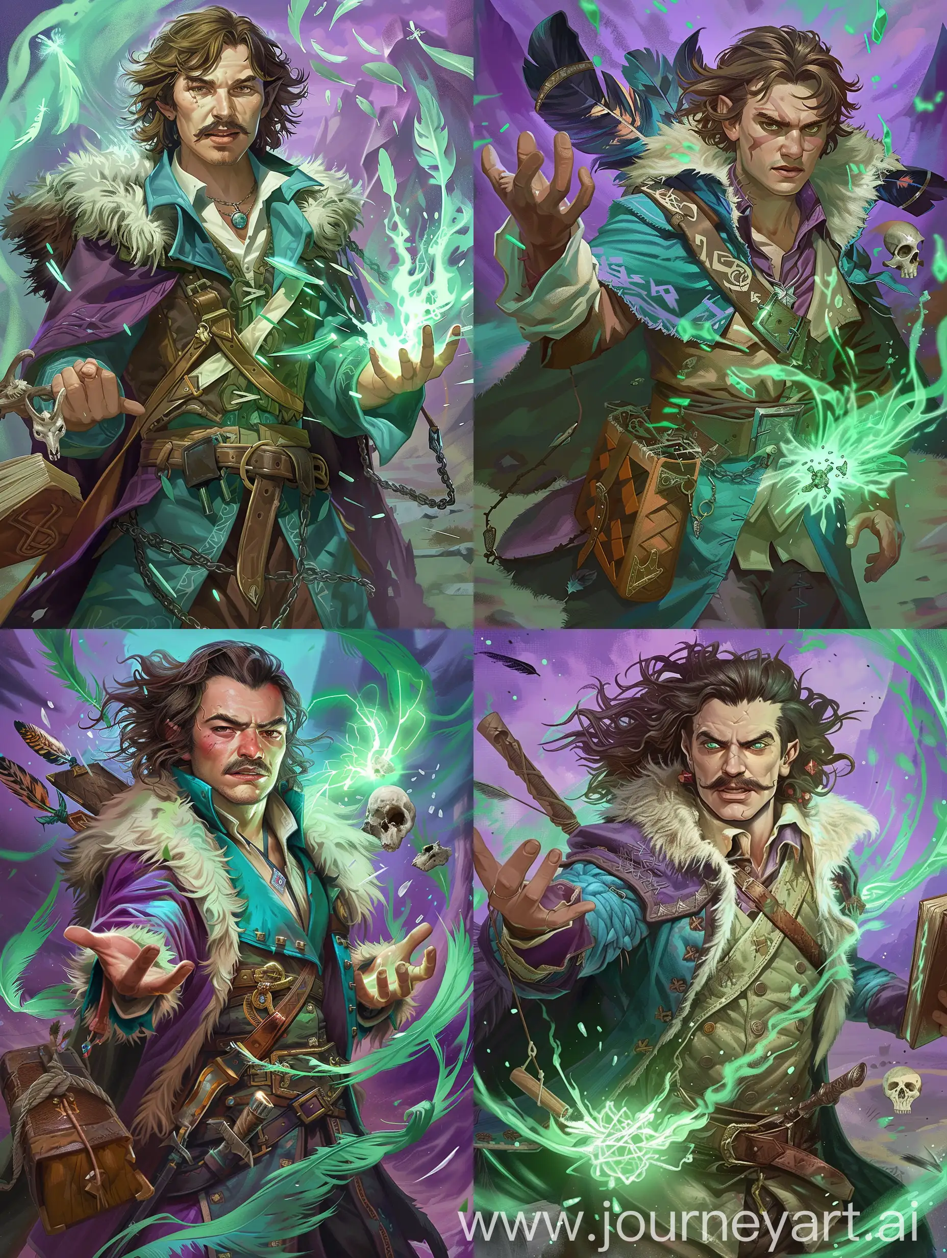 Warlock-Casting-Green-Fire-Spell-in-Tevinter-Mage-Robes