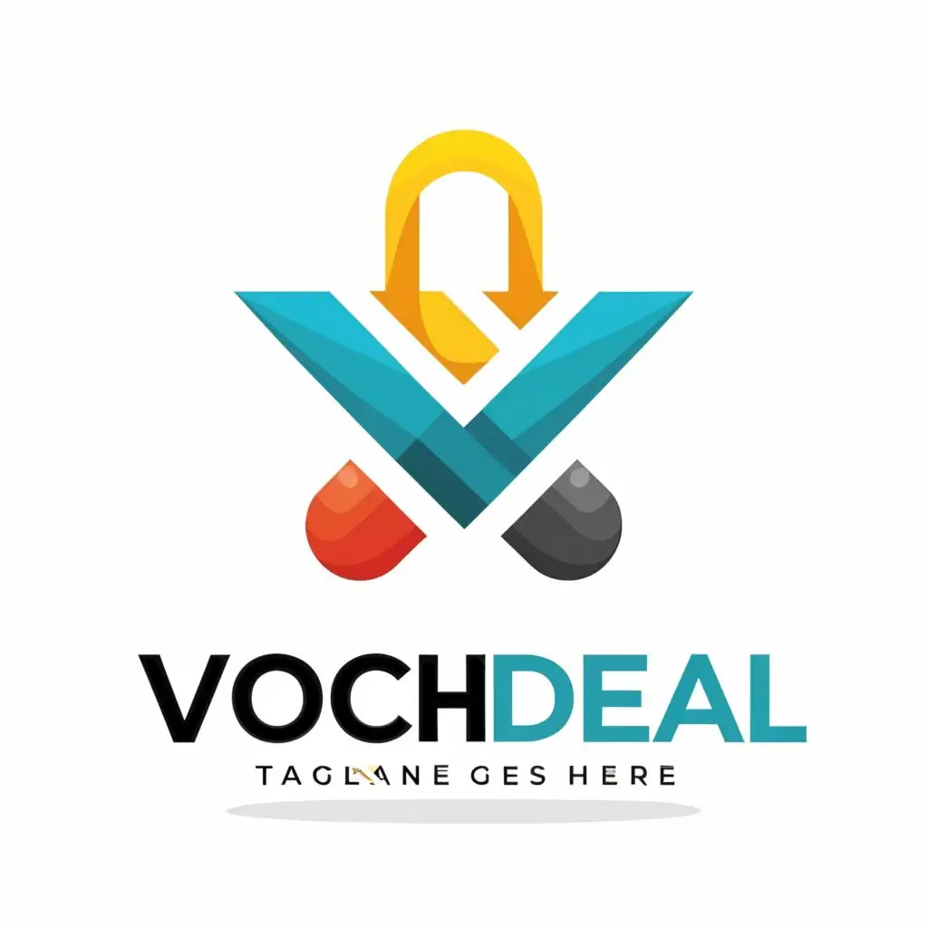 a logo design,with the text "Vouchdeal", main symbol:Vouchdeal,complex,be used in Retail industry,clear background
