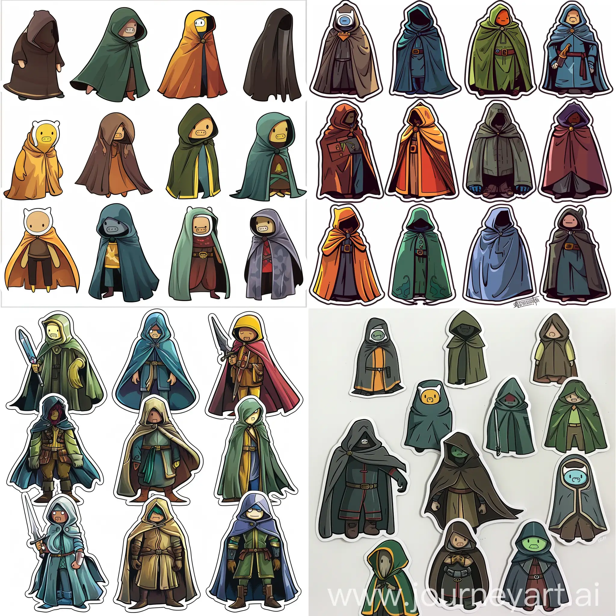 Whimsical-Sticker-Pack-Adventure-Times-City-of-Thieves-Cloaked-Characters