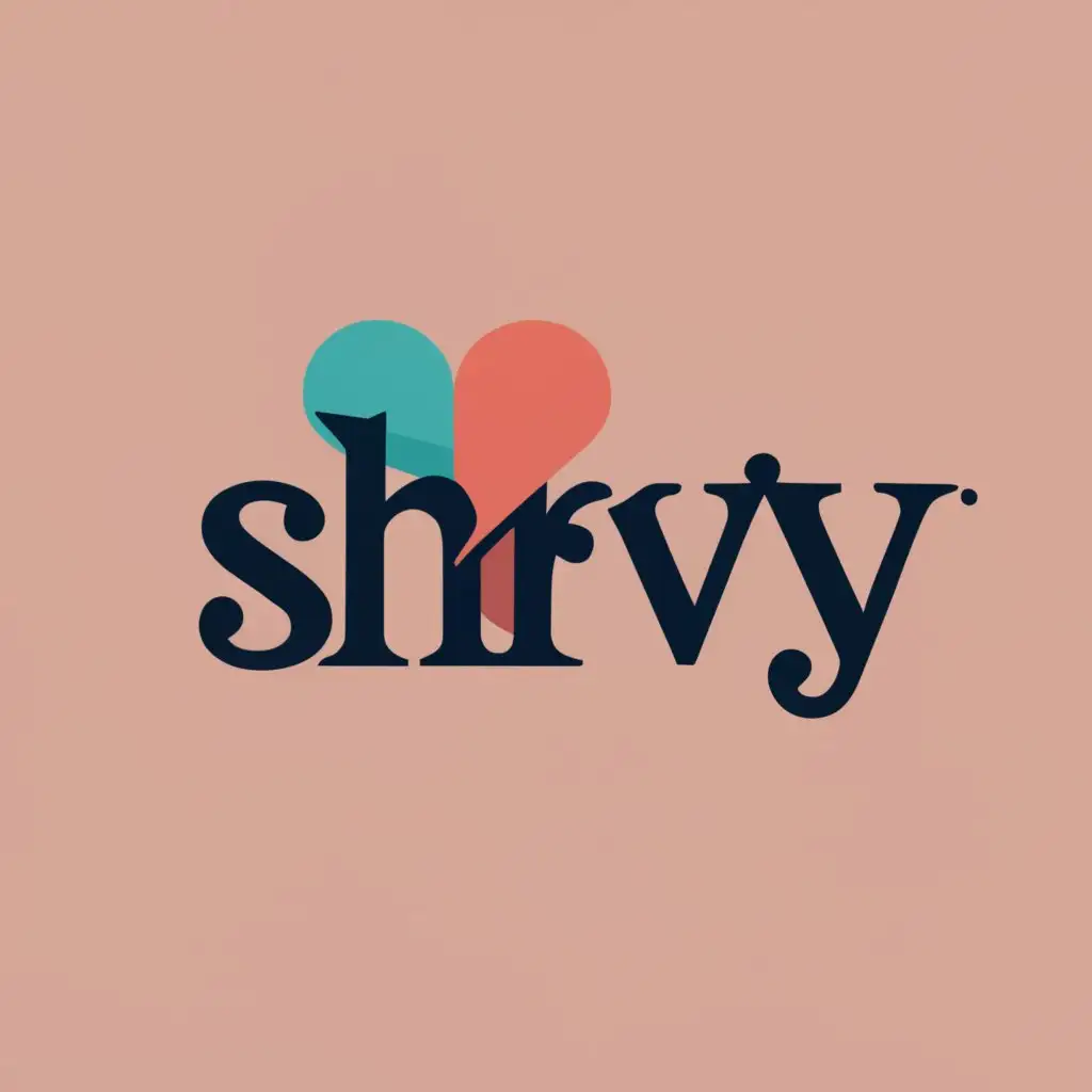 logo, shrvy, with the text "shrvy", typography, be used in Internet industry