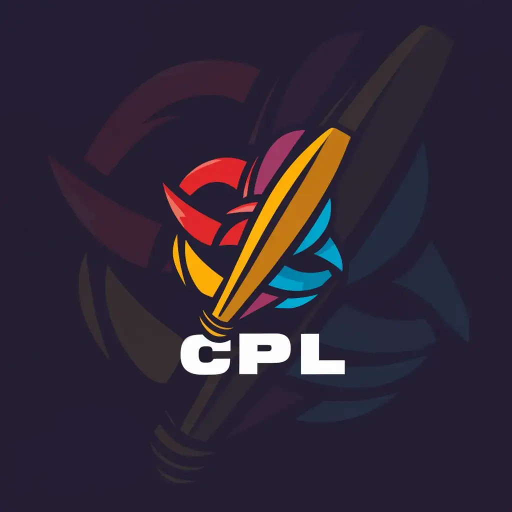 a logo design,with the text "CPL", main symbol:For cricket,Moderate,be used in Sports Fitness industry,clear background