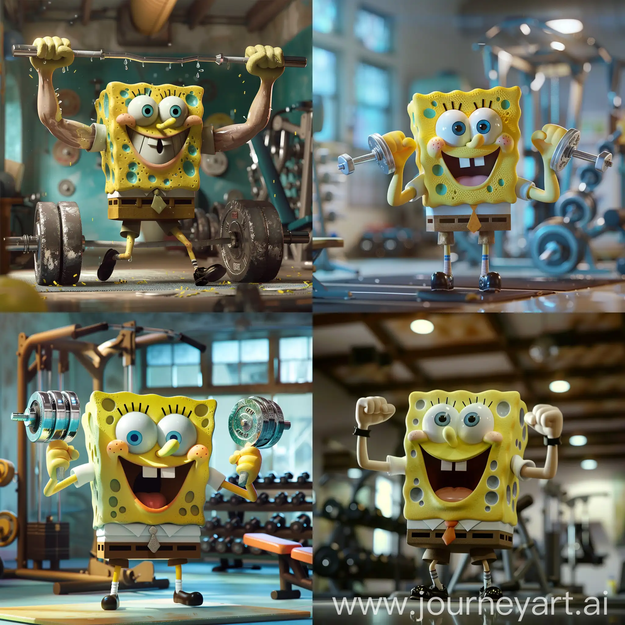 SpongeBob-Working-Out-in-the-Gym-with-Muscular-Build