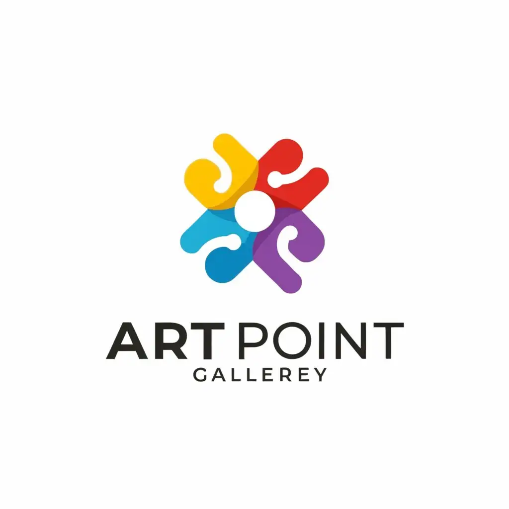 a logo design,with the text "art point", main symbol:children's gallery with educational program / interactive content,Moderate,be used in Events industry,clear background