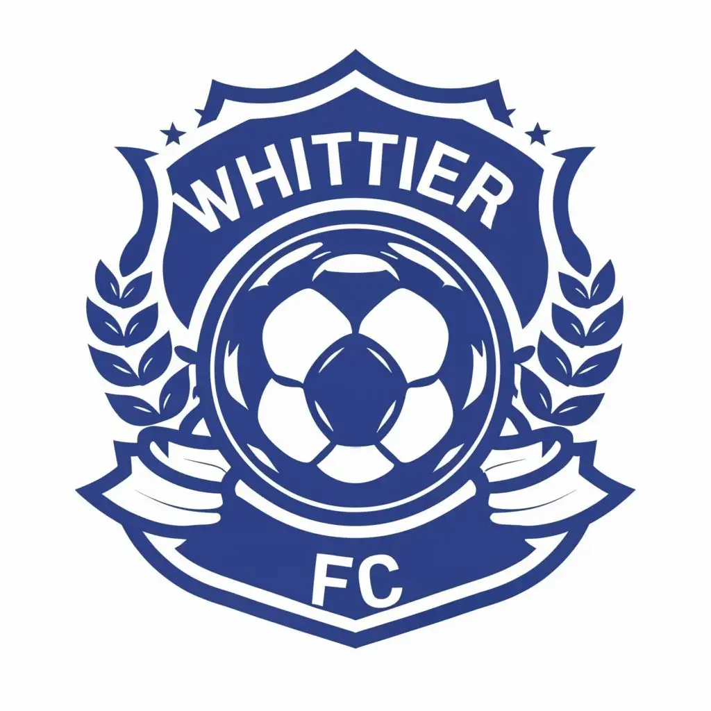 logo, soccer ball, with the text "Whittier FC", typography, be used in Sports Fitness industry
