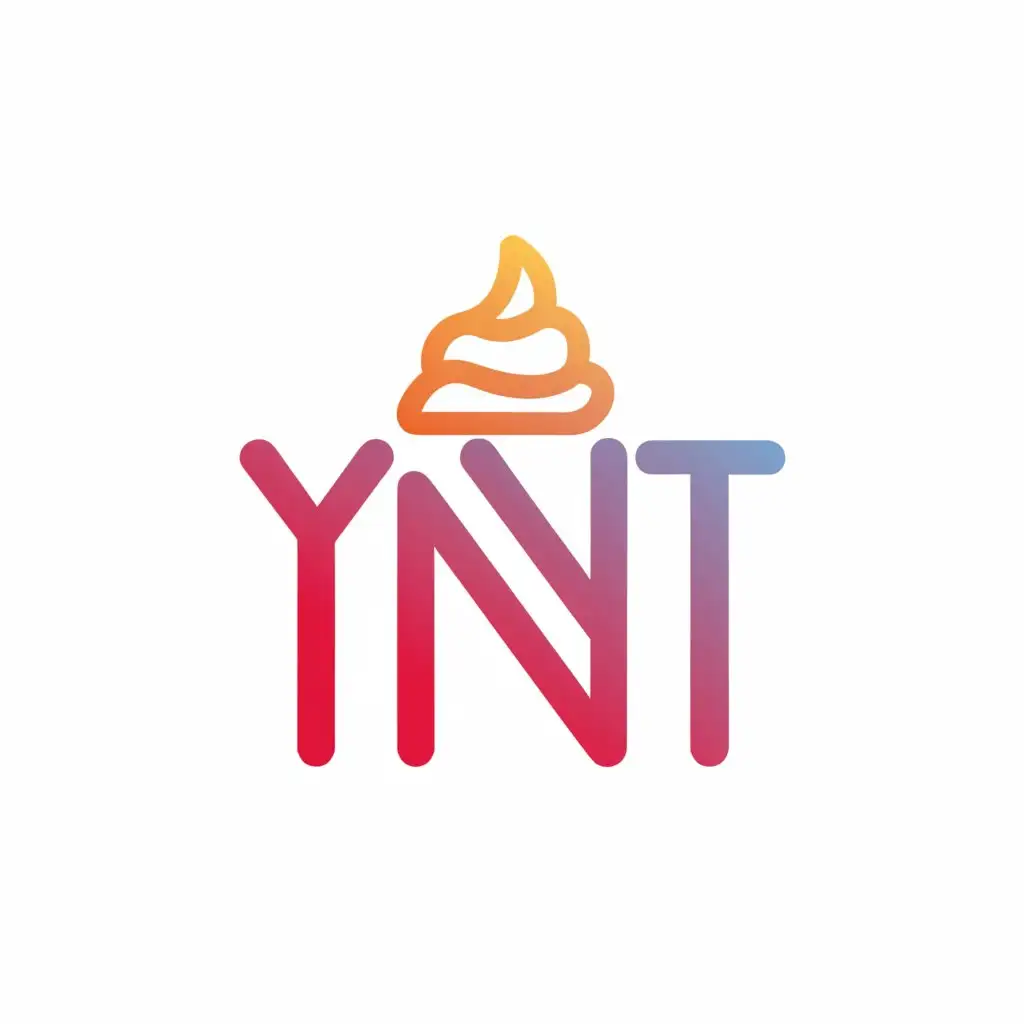 a logo design,with the text "YNT", main symbol:Cupcake,Moderate,be used in Technology industry,clear background