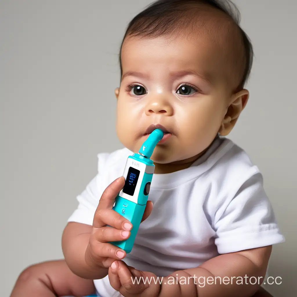 Adorable-Infant-Holding-Pasito-2-Vape-Device