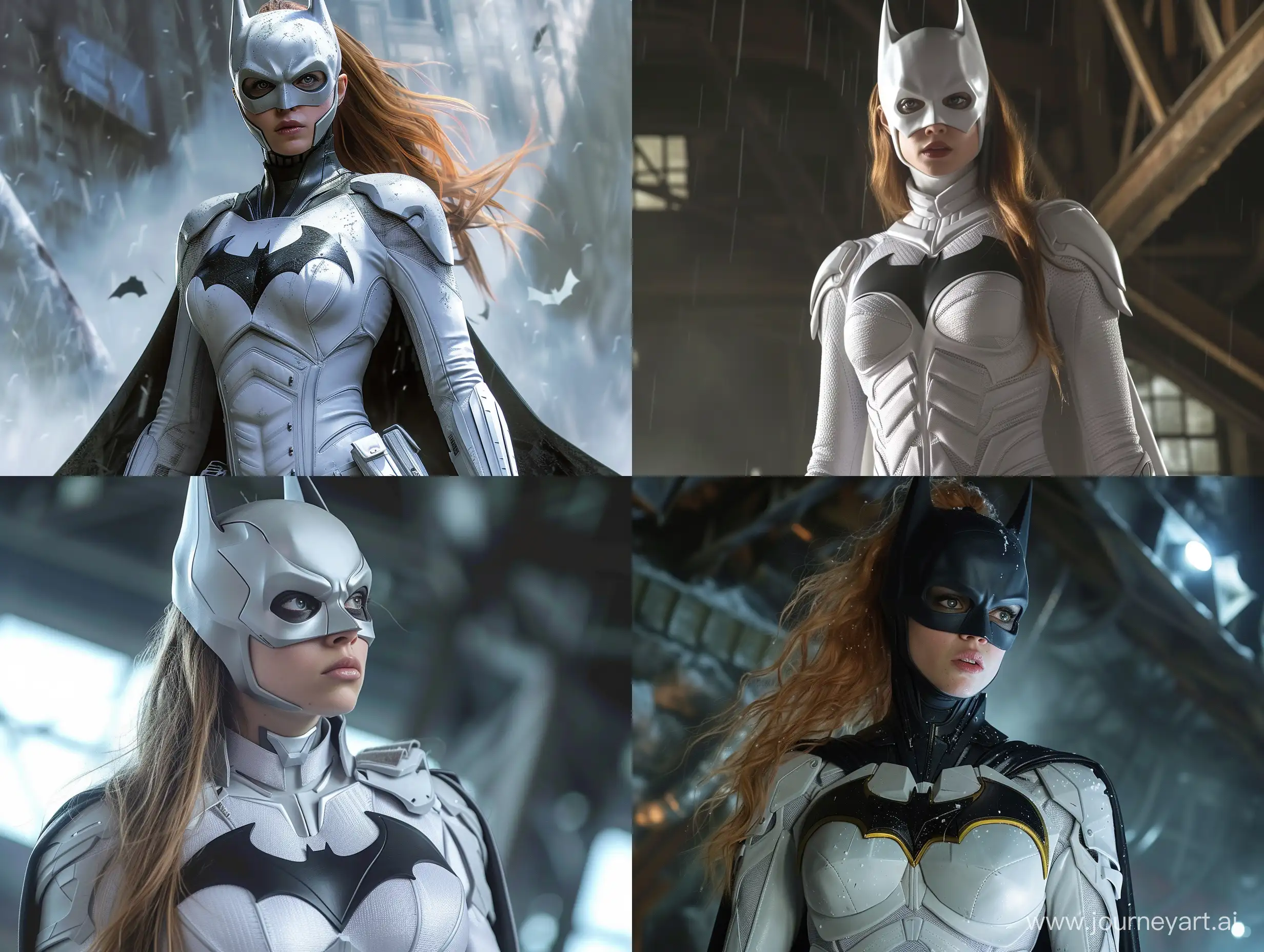 Batgirl in white suit movie 8K