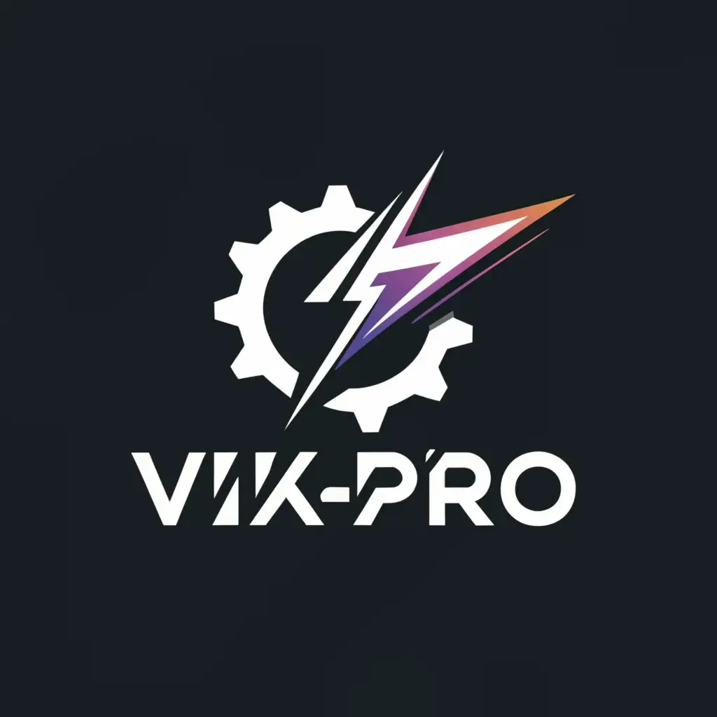 a logo design,with the text "Vik-pro", main symbol:Custom, auto service, turbo,complex,be used in Automotive industry,clear background