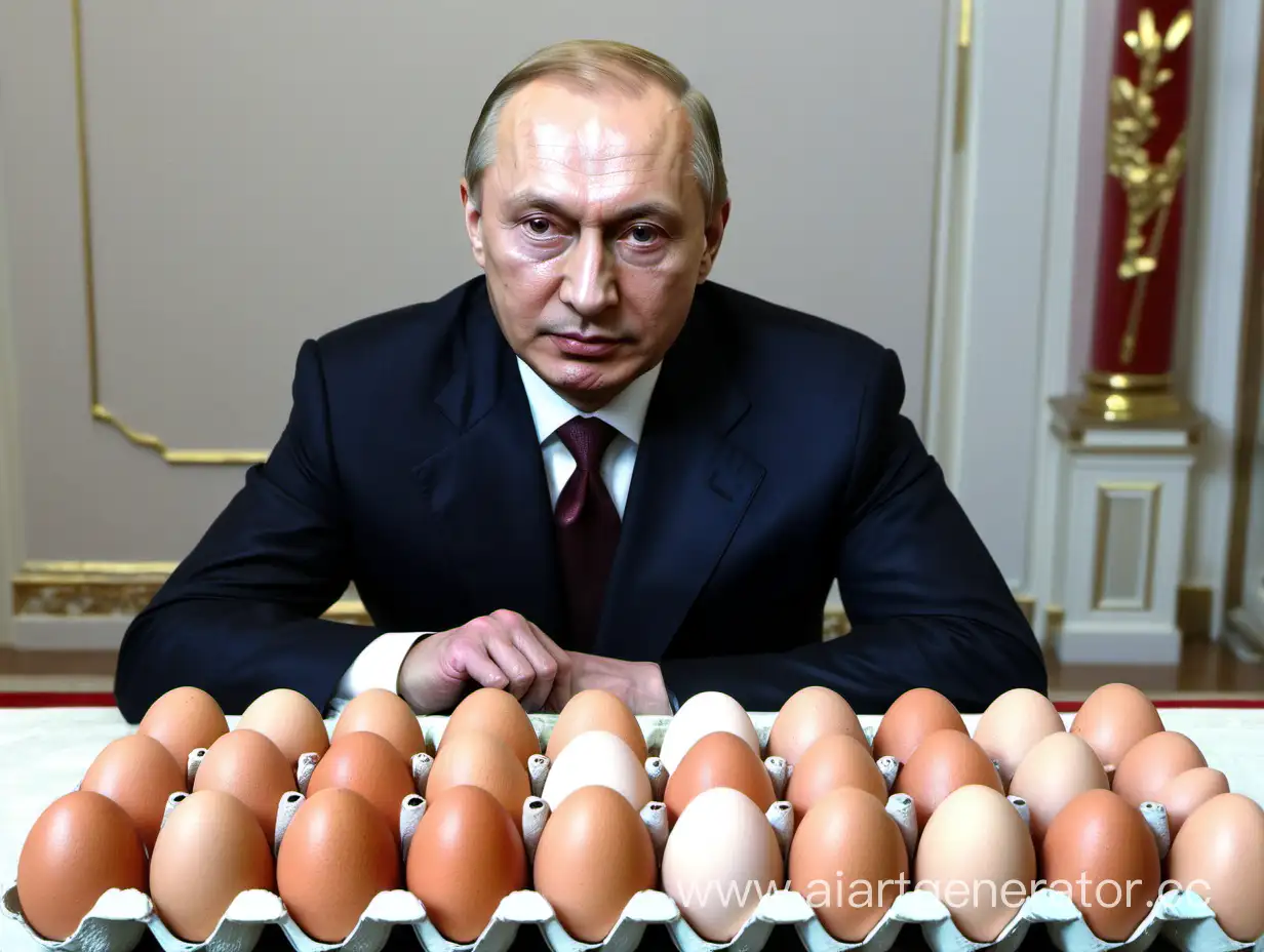 Президен Владимир Владимирович и яйца
