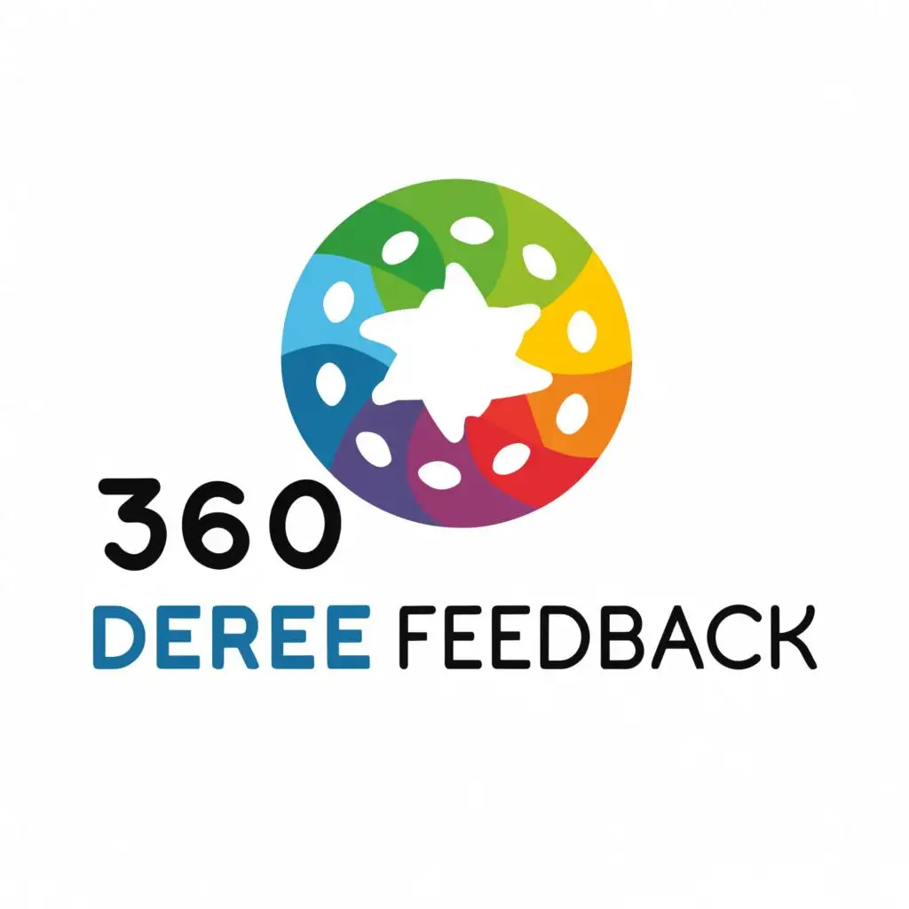 logo, 360, with the text "360 degree feedback", typography, be used in Nonprofit industry