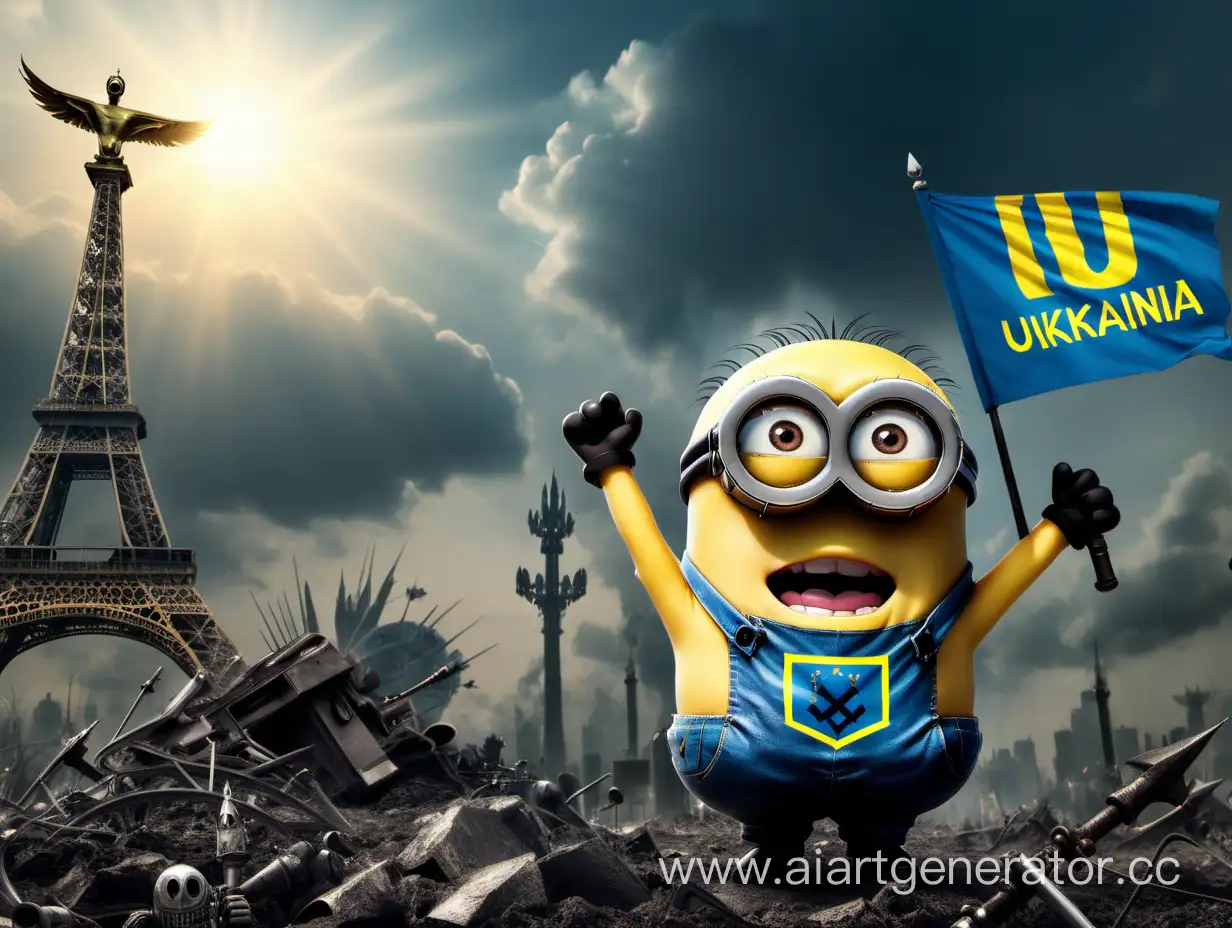 Ukrainian-FlagEmblazoned-Minion-Conquering-Earth
