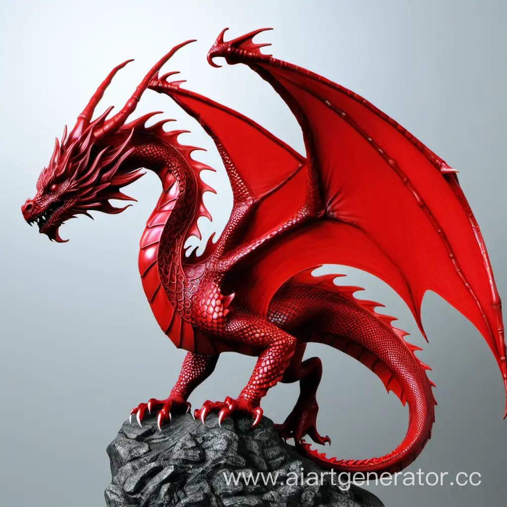 Majestic-Red-Dragon-in-Fiery-Splendor