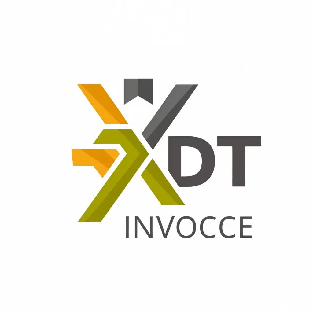 logo, XI, Billing, with the text "XDT Invoice", typography, be used in Construction industry